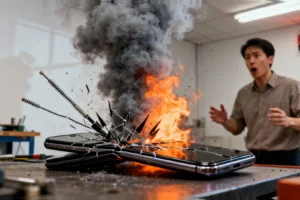 Google's Premium Foldable Ignites During Stress Test, Raising Questions About Industrial Design Stan - Professional coverage